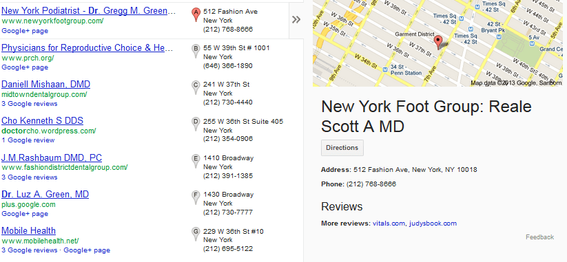 local search doctors