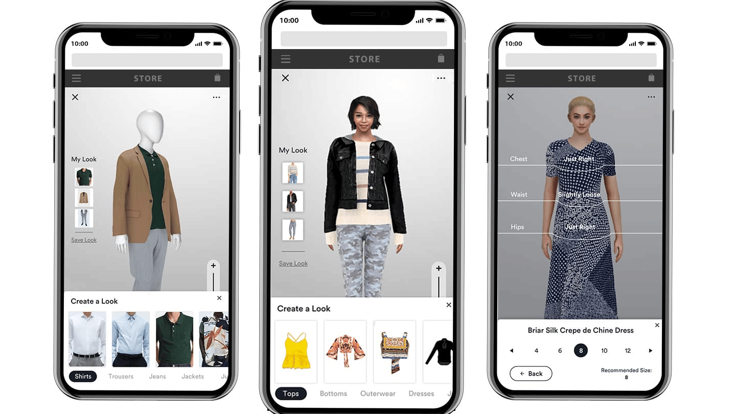 Virtual fashion try-on in Style.me. Source: Style.me
