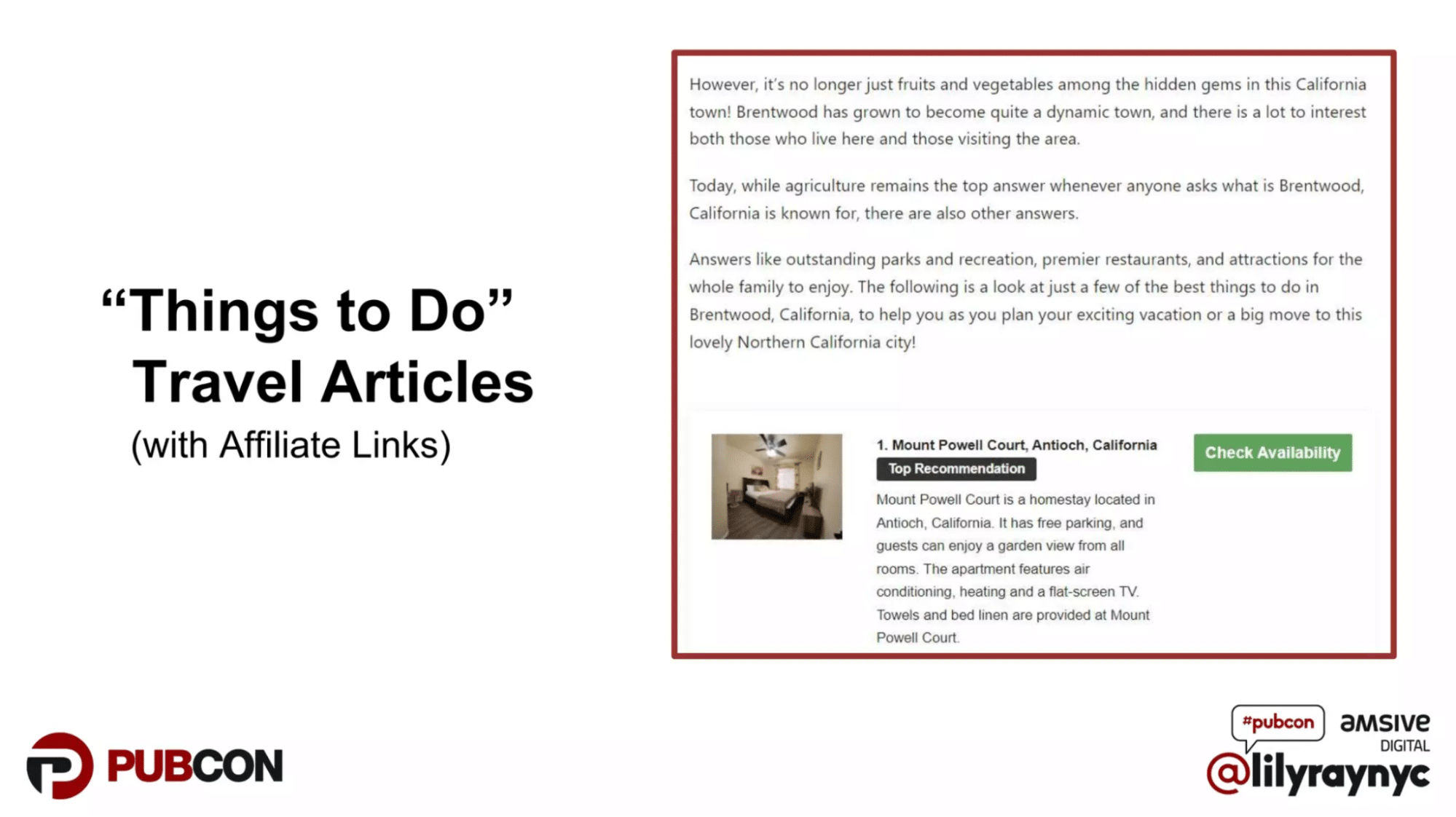 A screenshot of a ‘Things to Do’-style travel article.